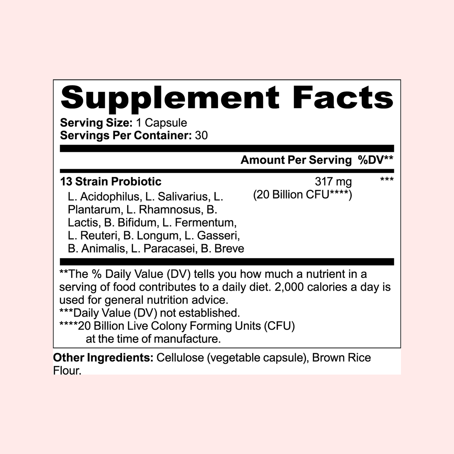 Vaginal Probiotic Capsules