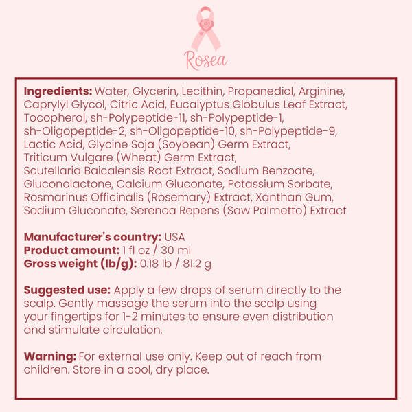 Rosea - Peptide Hair Growth Serum