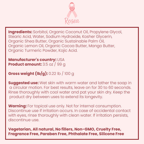 Rosea - Antioxidant Turmeric Soap